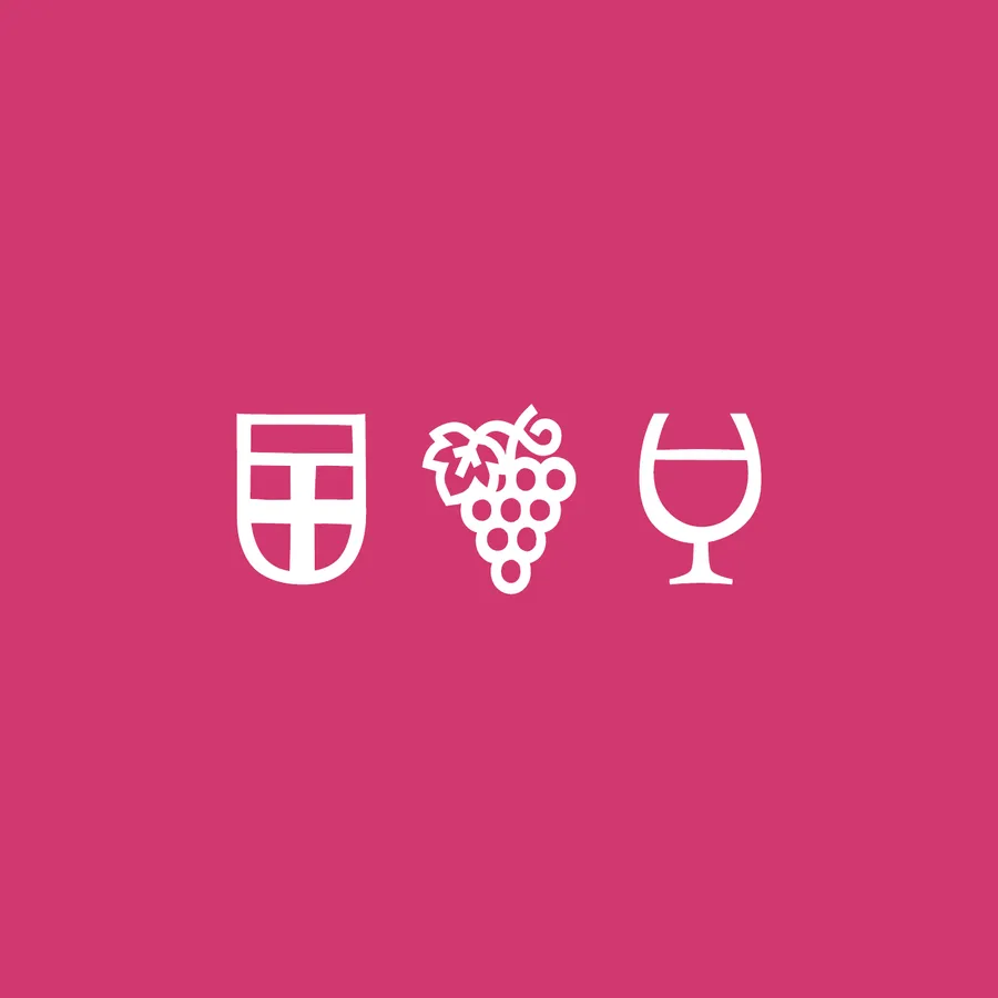 Weinfest Konstanz Icons auf Pink